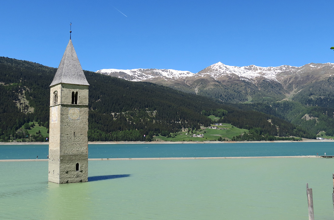 Reschenpass die versunkene Stadt Reiseblog Reschenpass die versunkene Stadt Reiseblog